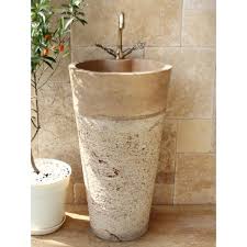 Traverten Dikey Ayakli Lavabo Banyo Dekorasyon Onerileri Fikirleri Lavabolar Banyo Lavabo Dekorasyon Fikirleri