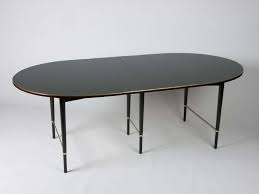 Paul Mccobb Oval Mahogany And Brass Dining Table With Six Leaves Oval Table Dining Dining Table Brass Dining Table