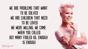 Pink Try The Truth About Love Live From Los Angeles P Nk What About Us Lyrics Lyrics P Nk Music Songs