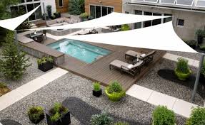 Voiles D Ombrage Et Pergola 50 Idees Pour La Terrasse Dombrage Idees La Pergola Pour Terrasse Vo Hinterhof Schatten Moderner Hinterhof Pool Schatten