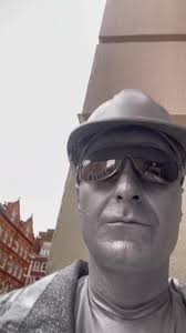 Urban Style: Gray Jacket and Helmet Fashion