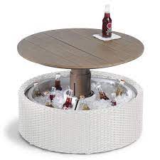 The sobro cooler coffee table is billed as a smart coffee table which has been crafted to complimented your increasingly connected lifestyle. Beer Cooler Coffee Tables Pop Up Ottoman