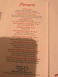 Fine dining gets a facelift at the melting pot. Dessert Menu Picture Of Arnaud S Restaurant French 75 Bar New Orleans Tripadvisor