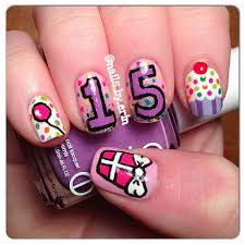My 15th Birthday Nails P Geburtstagsnagel Nagel Fur Kinder Susse Nagel