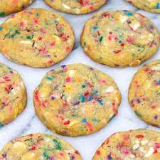 White Chocolate Confetti Cookies Recipe Food Confetti Cookies Cookie Recipes