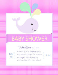 Tarjeta De Invitacion De Baby Shower Para Editar Nina Y Nino