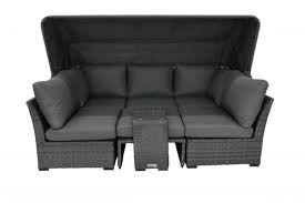 Pagode mit moskitonetz zur entlüftung. Outflexx San Antonio Loungeset Grau Klappbar Gartenmoebel De