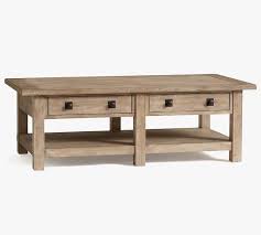 Sweeping wood grain in the table top that is. Benchwright 54 Rectangular Coffee Table Pottery Barn