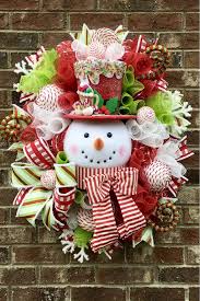 Snowman Wreath Christmas Wreath Outdoor Christmas Decorations Winter Wreath Can Video Elf Christmas Decorations Christmas Wreaths Diy Dollar Tree Christmas Decor