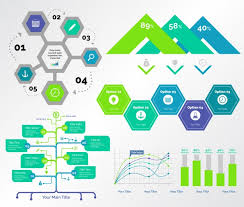 Five Consulting Charts Templates Set Vector Free Download
