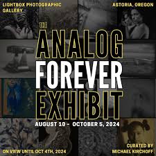 The Analog Forever Exhibit at LightBox Photographic Gallery  (@lightboxphotographicgallery) is ready for your eyes! Curated by Michael  Kirchoff (@michaelkirchoff), this exhibition in Astoria, Oregon, features  32 film and analog-based fine art photographers