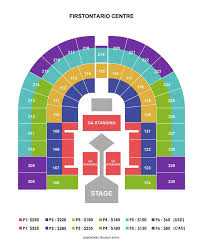 Copps Coliseum Seating Chart With Seat Numbers Hamilton
