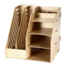 Deli 9842 Diy Masaustu Cok Islevli Ahsap Dosya Kutusu 22 00 Online Alisveris Gearbest Com Diy Desktop Desk Organizers Tiny House Bedroom
