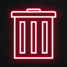Trash Icon In Neon Style Style Icons Trash Icons Neon Icons Png Transparent Clipart Image And Psd File For Free Download Wifi Icon Wallpaper Iphone Neon Light Icon