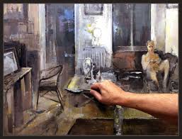 Casa Pintura Pintar Interiores Escenas Vida Escenas Domesticas Modelos Personajes Fotos Pintando Cuadros Pintor Ernest Descals Notiziario Artista