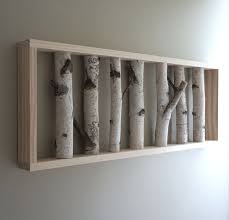 Real Birch Tree Wall Art White Birch Forest Natural White Birch Woods Wall Art 36 X 12 140 00 Via Etsy Decor Wall Decor Branch Decor