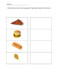 Favorite Food Tally Chart By Kelly Mitchell Teachers Pay