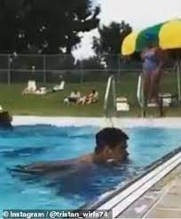Video Shows Bucs Rookie And Tom Brady S Newest Blocker Tristan Wirfs Jumping Out Of Pool Daily Mail Online