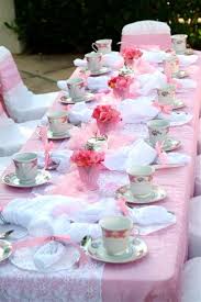 Wedding Table Flower Ideas Pink Brown Tea Party Table Tea Party Garden Tea Party Birthday