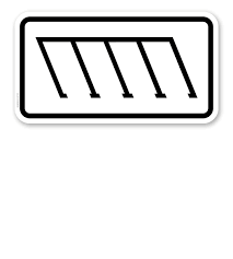 Vorschriftzeichen nach § 41 stvo. Zusatzschild Parkanordnung Schrag Links Verkehrsschild Vz 2403 Nach Stvo