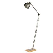 Enfin un lampadaire qui vous. Lampadaire Articule En Metal Brosse Et Manguier H168 Maisons Du Monde
