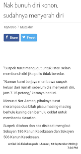 Tertuduh yang bekerja sebagai pemandu lori itu didakwa mengikut seksyen 506 kanun keseksaan dan seksyen 426 kanun keseksaan. Bea Nuvvua Twitter