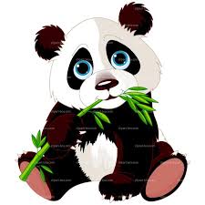 Clipart Panda Eating Bamboo Royalty Free Vector Design Panda Art Cute Panda Cartoon Panda
