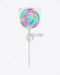 Download Swirl Lollipop With Sticker And Flag Label Mockup In Packaging Mockups On Yellow Images Object Mockups
