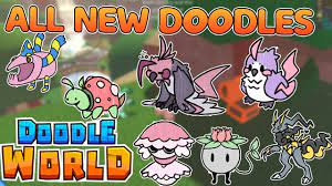 FIRST KEY UPDATE] ALL NEW DOODLES IN THIS UPDATE IN DOODLE WORLD - ROBLOX -  YouTube