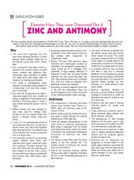 Elements How They Were Discovered Part 6 Zinc And Antimony Explication Arihant Chemistry S Chemistry Education Chemistry Lessons Science Chemistry