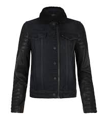 Keaton Denim Jacket At Allsaints Com Great Denim Jacket W Biker Styling Jackets Leather Jacket Denim Jacket