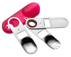 Wmf 3 Piece Nomad Traveling Cutlery Set With Wave Pattern Lanyard Amazon 09 24 07