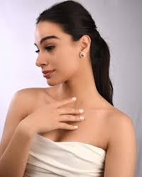 Pink Sapphire and Pearl Studs