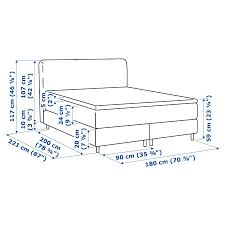 Mjolvik Boxspringbett Hovag Mittelfest Tuddal Hellgrau Ikea Deutschland In 2020 Ikea Stavanger Floor Plans