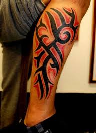 Black And Red Arm Sleeve Tattoos The Red Parlour Tribal Tattoos Tribal Tattoos Leg Tattoos Tattoos