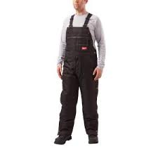 Milwaukee Mens Gridiron Large Black Zip To Thigh Bib Overall 261b Lr The Home Depot