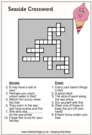 Fill in crossword puzzles here's a cartoon themed crossword for you to fill in. Seaside Word Search Summer Puzzle Kids Journal Seaside