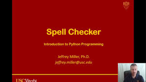 Python Spell Checker Program Youtube