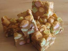 No Bake Peanut Butter Marshmallow Squares Peanut Butter Marshmallow Squares Peanut Butter Marshmallow Mini Marshmallows Recipes