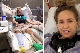 Vrouw crasht met 200 kilometer per uur tijdens parachutesprong maar  overleeft als bij wonder: “Op een dag spring ik opnieuw”