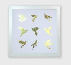 Decoration Murale Origami Personnalisable Couleur Paper Craft Walldecor Origami Crafts Paper Crafts