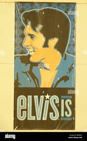 Elvis wall mural hi-res stock photography and images