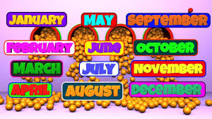 Name Of Months Learn Month Name In English Months Of The Year For Kids Youtube