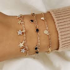Corak tenunan manik corak manik tutorial manik tenunan manik tenunan manik gelang rantai leher hair bows. Modern Fashion Golden Crystal Bintang Manik Manik Hitam Wanita Gelang Kaki Rantai Logam Berlapis Anklet Gelang Bohemian Kaki Aksesoris Gelang Aliexpress