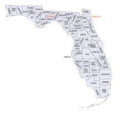 Map Of Florida Showing County Names And Boundaries Florida County Map Map Of Florida County Map