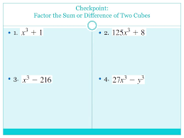 Maybe you would like to learn more about one of these? Goal Factor Cubic Polynomials And Solve Cubic Equations Section 6 5 Factoring Cubic Polynomials Ppt Download