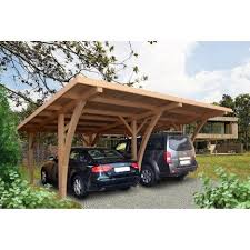 Carport Bois Grancey 2 Voitures 32 M Carport Bois Abris Voiture Bois Abri Voiture