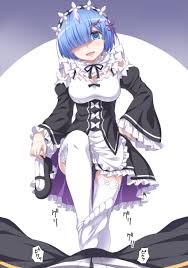 natsuki subaru, rem (re:zero), re:zero kara hajimeru isekai seikatsu, white  legwear, highres, 10s, 1boy, 1girl, black panties, blue eyes, blue hair,  blush, denki anma, feet, footjob, footjob over clothes, hair ornament, hair
