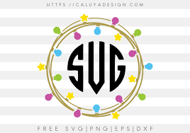 Free Christmas Light Monogram Svg Png Eps Dxf By Caluya Design