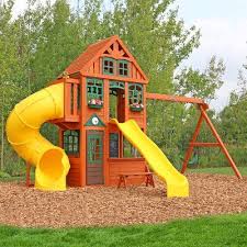 Twin Mountain Lodge Wooden Swing Set Wooden Swing Set Swing Set Wood Swing Sets